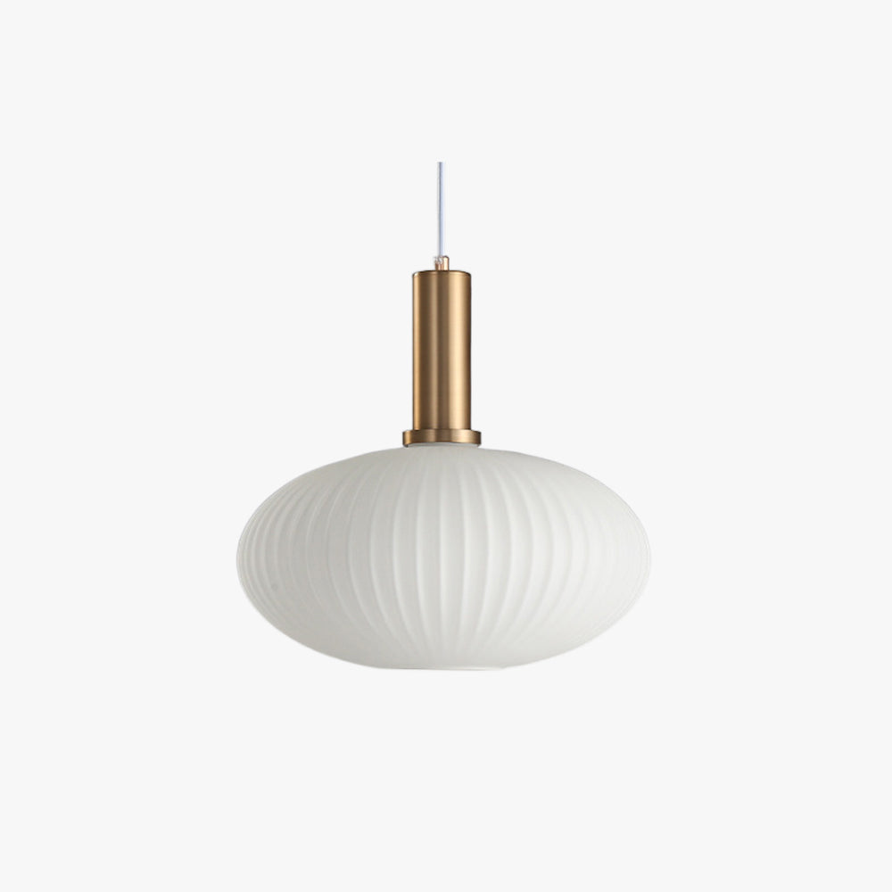 Valentina Moderna Minimalista Metal/Vidrio Lámpara Colgante Blanca
