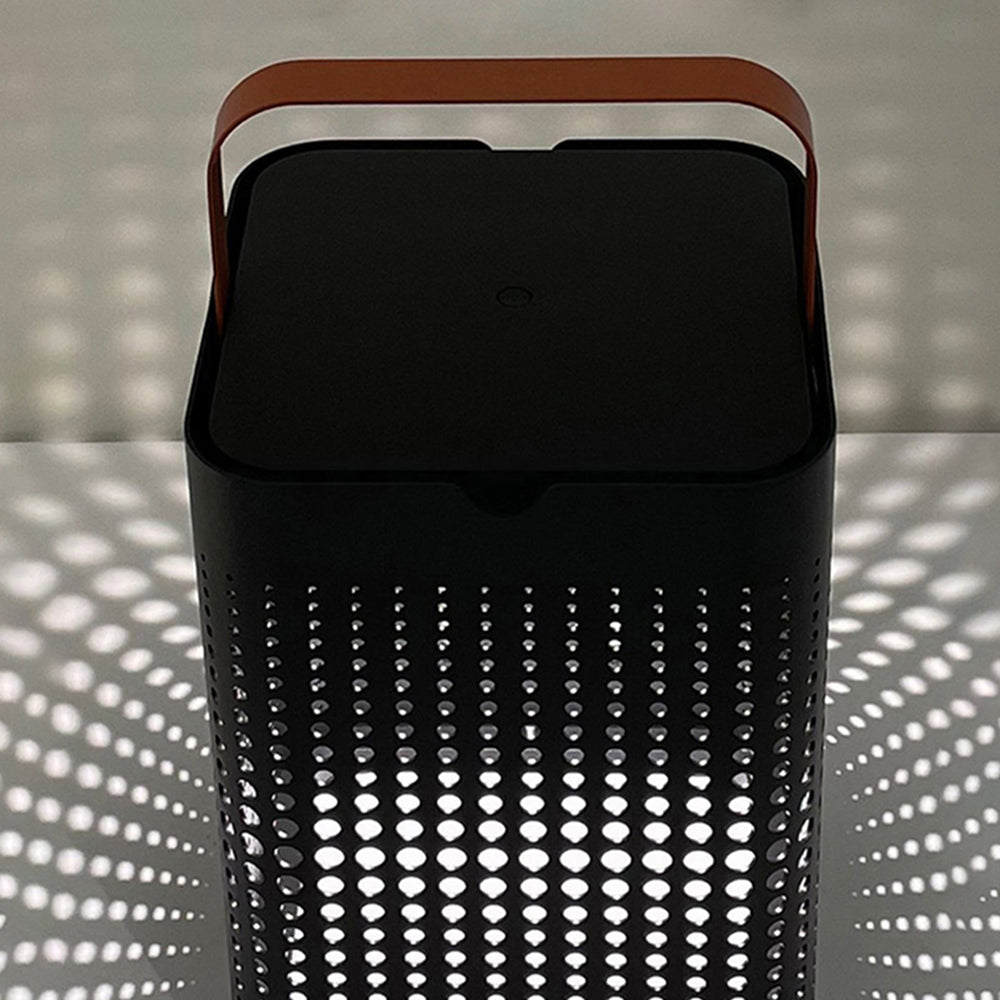 Ray Moderno Rectangular Solar Recargable Metal Lámpara De Pie