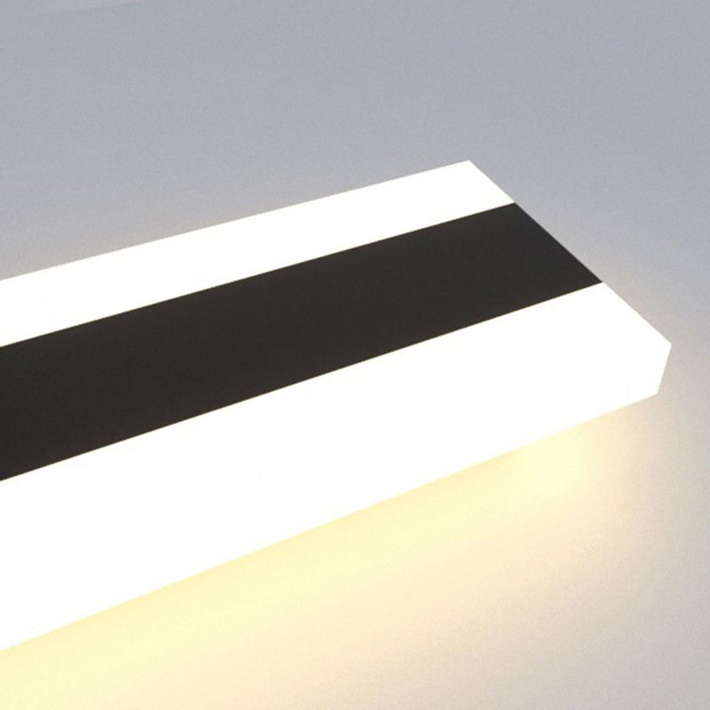 Arisha Minimalista Lineal Metal/Acrílico Aplique de Pared Negro