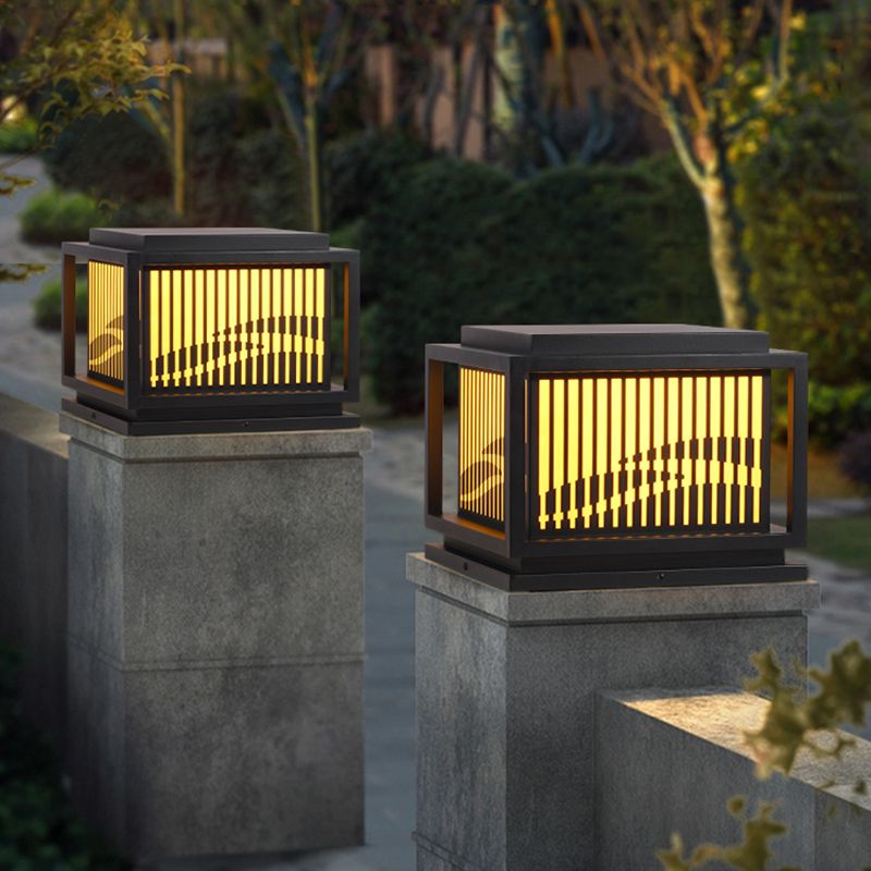 Ray Retro Lámpara Exterior LED Cubo Metal Patio Jardín