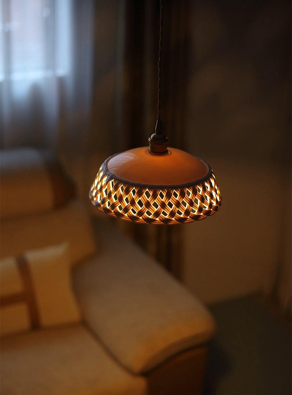 Openwork Ceramic Pendant Lamp - Letslighting