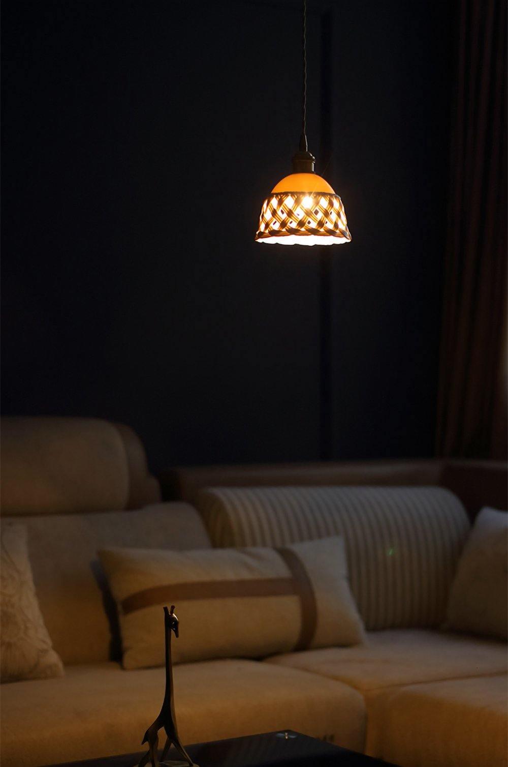 Openwork Ceramic Pendant Lamp - Letslighting