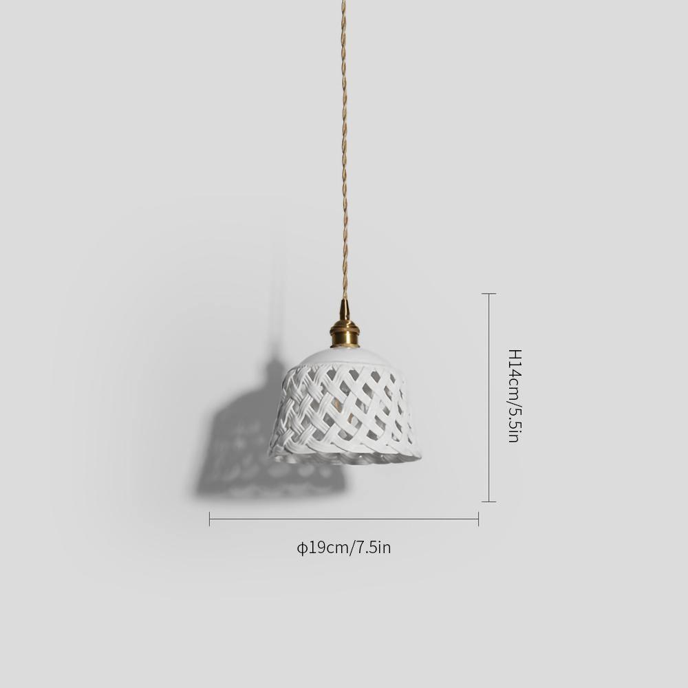 Openwork Ceramic Pendant Lamp - Letslighting