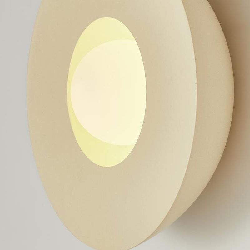 Arisha Moderna LED Aplique Café Leche Vidrio Salón