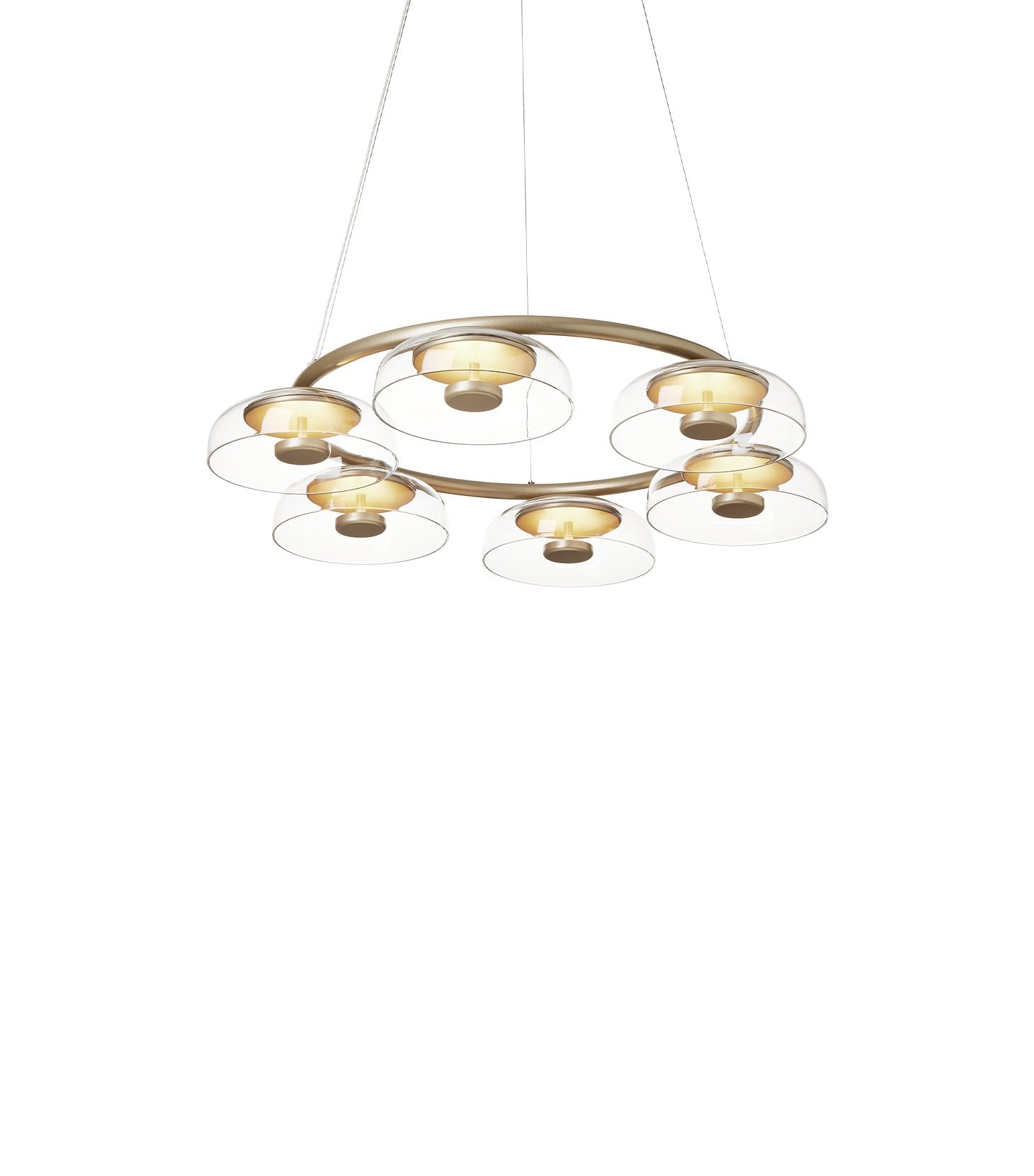 Aethera Circular Glass Chandelier - Letslighting
