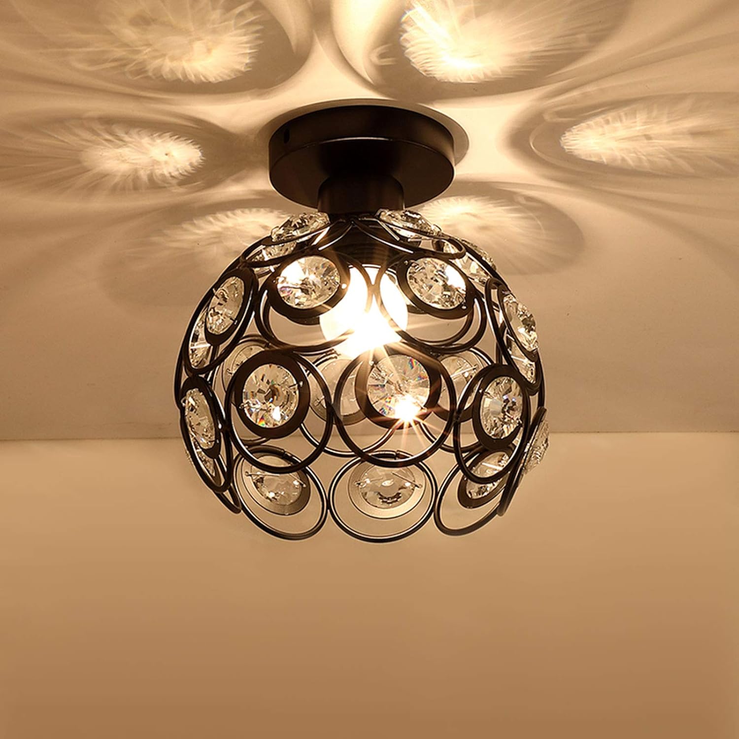 Arisha Moderno Plafón Vidrio Metal Dormitorio