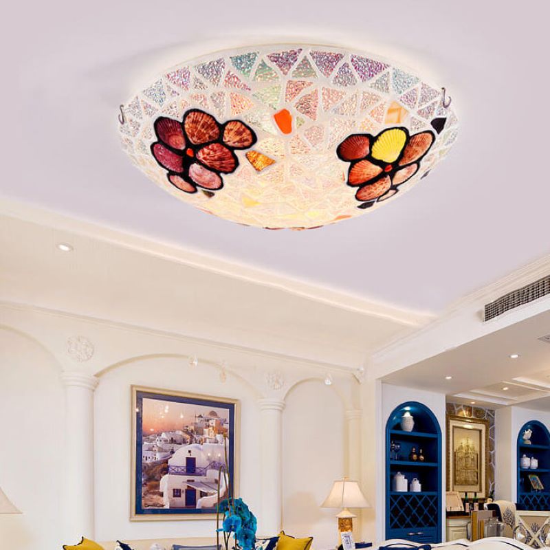 Tiffany Moderno LED Plafón Metal/Vidrio Dormitorio/Salón/Estudio