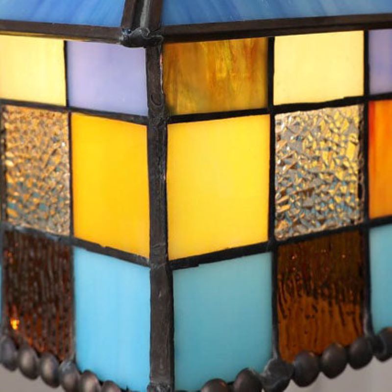 Tiffany Moderno LED Lámpara Colgante Azul Claro Metal/Vidrio Cocina