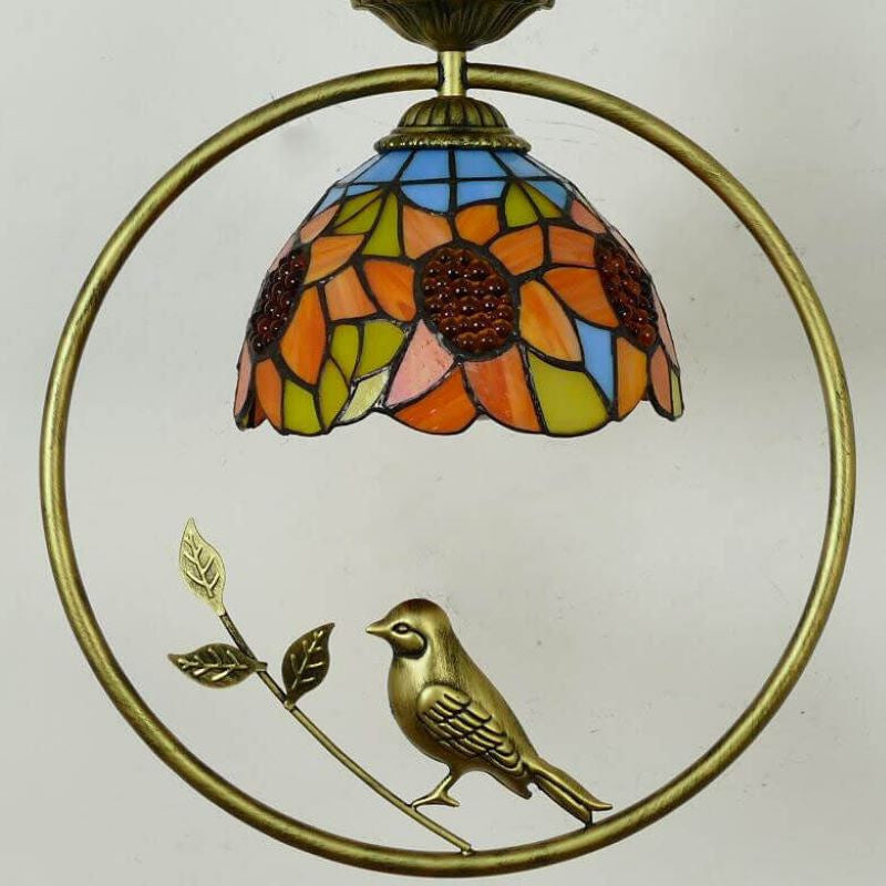 Tiffany Casa Rural Acrílico Lámpara Colgante Metal Vidrio Dormitorio