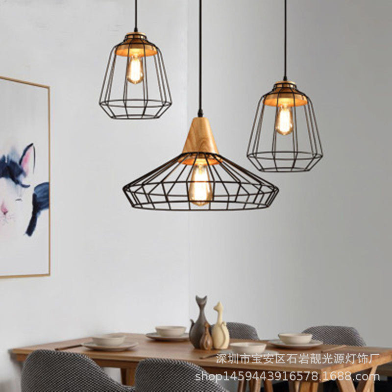 Silva Industrial Minimalista Lámpara Colgante Metal Salón