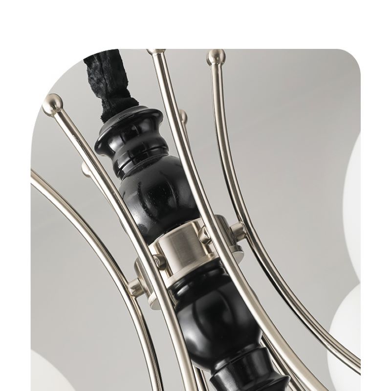 Valentina Vintage LED Lámpara colgante Blanco Vidrio Sala de estar
