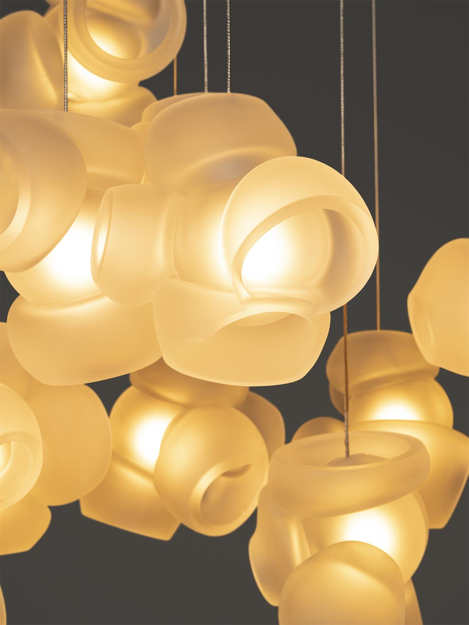 Ushaor Individual Creativity Glass Pendant Light - Lamp Copper