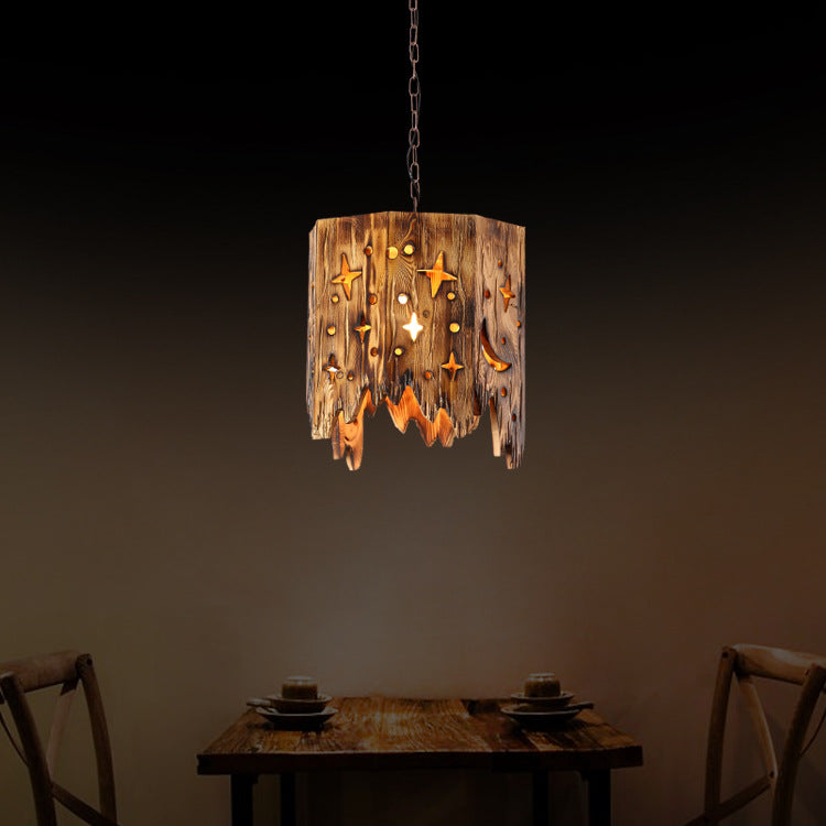 Epoch Inusual LED Lámpara colgante Madera Bar Comedor