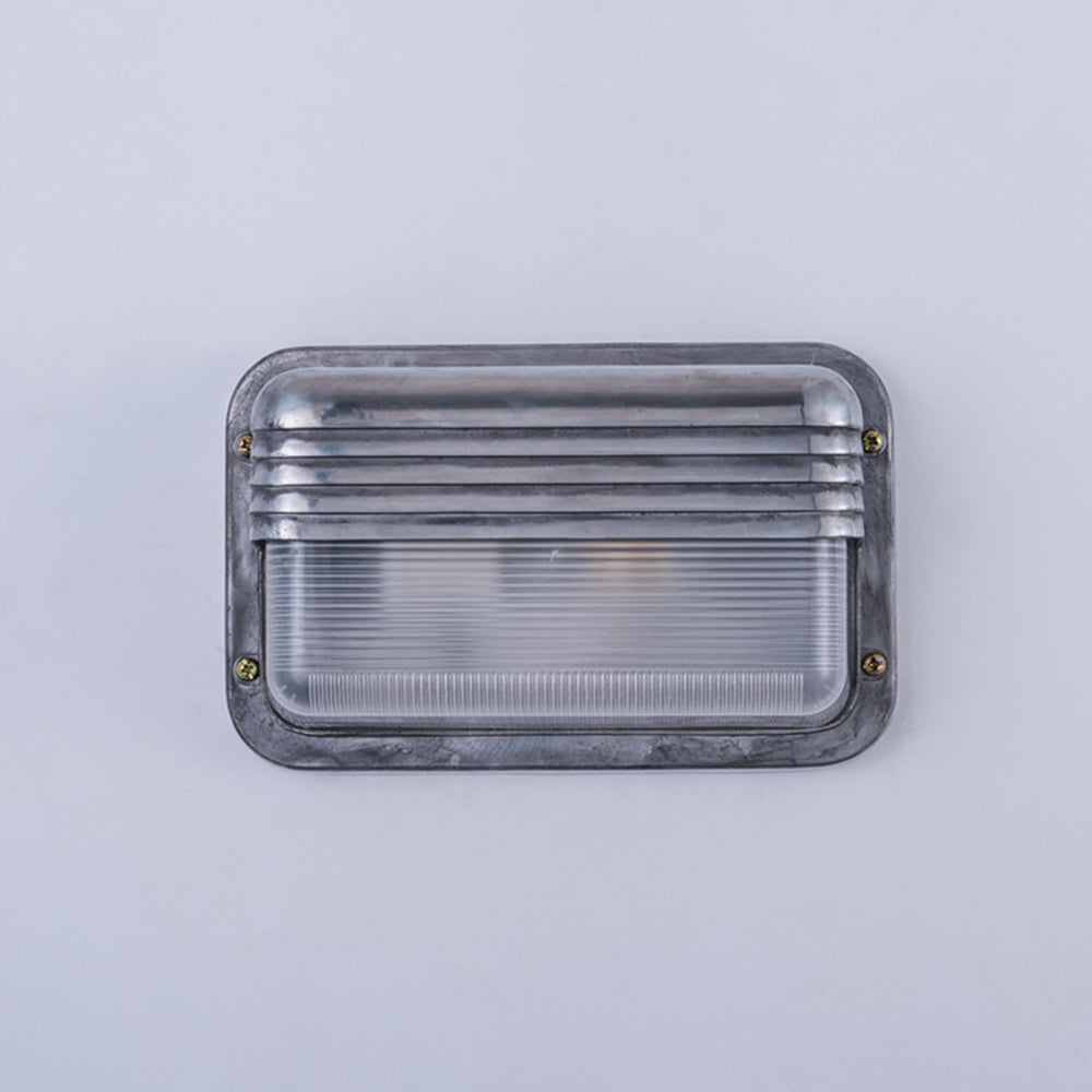 Ray Moderno Geométrico Metal LED Aplique de Pared Exterior Plata