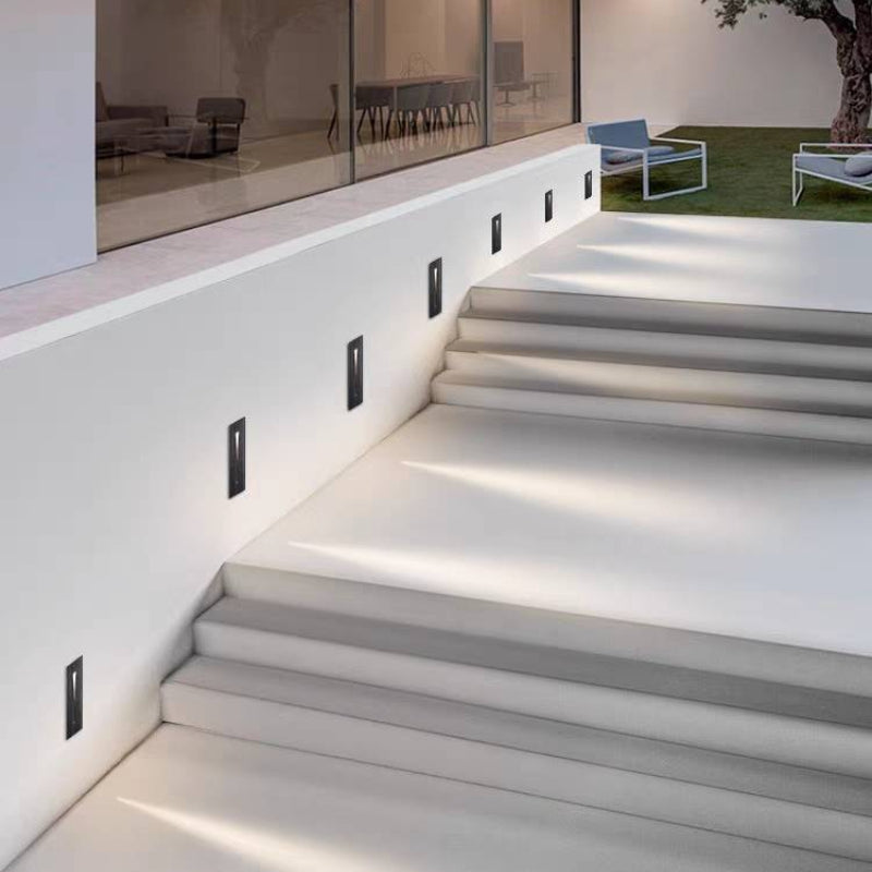 Ray Moderno Cuadrado Metal Aplique Exterior Patio Jardín