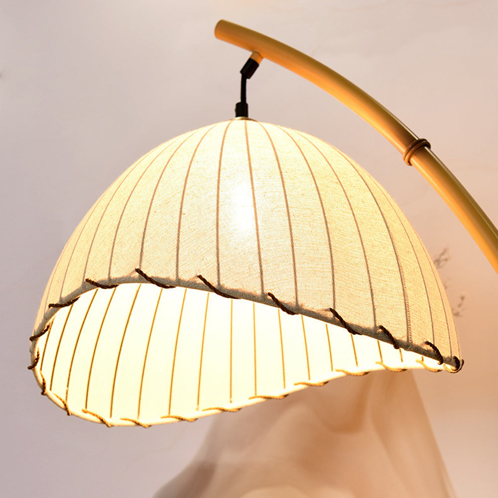 Muto Vintage Minimalista Metal/Tela LED Lámpara de Pie Beige