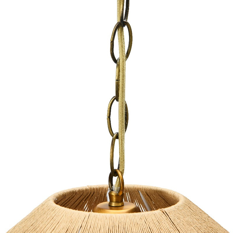 Ritta Creativa Rope Shaded Fringe Metal Lámpara Colgante