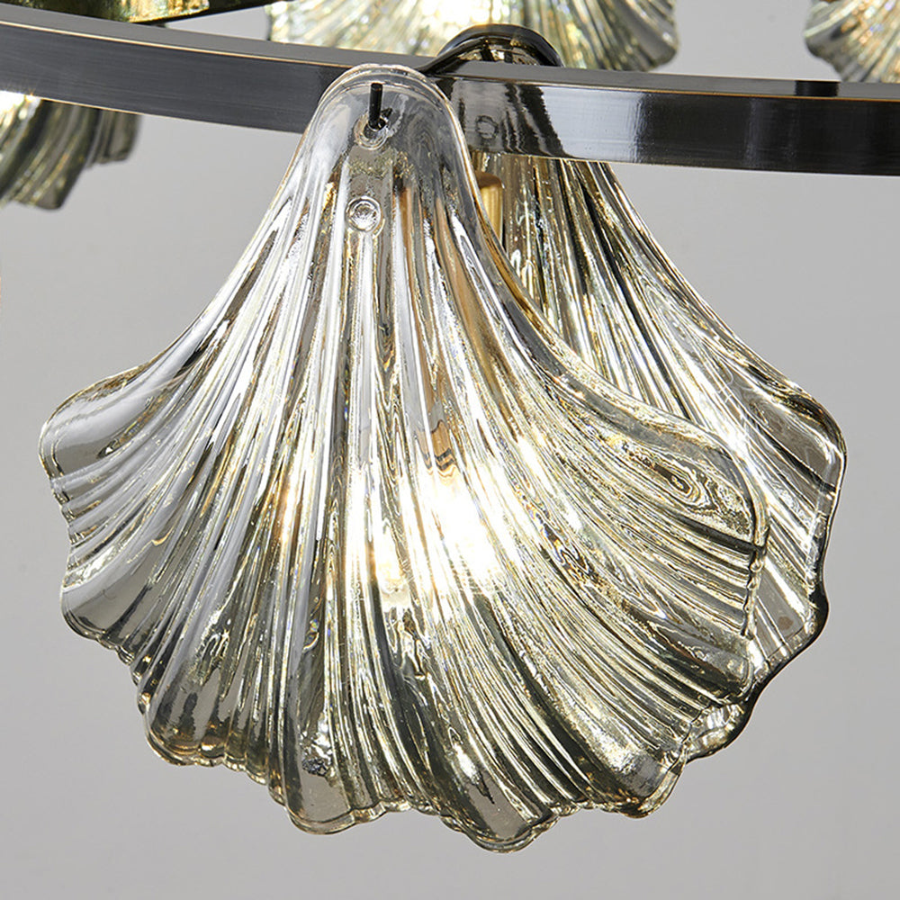 Arisha Moderna Anular Metal /Cristal Lámpara Colgante Negra/Oro