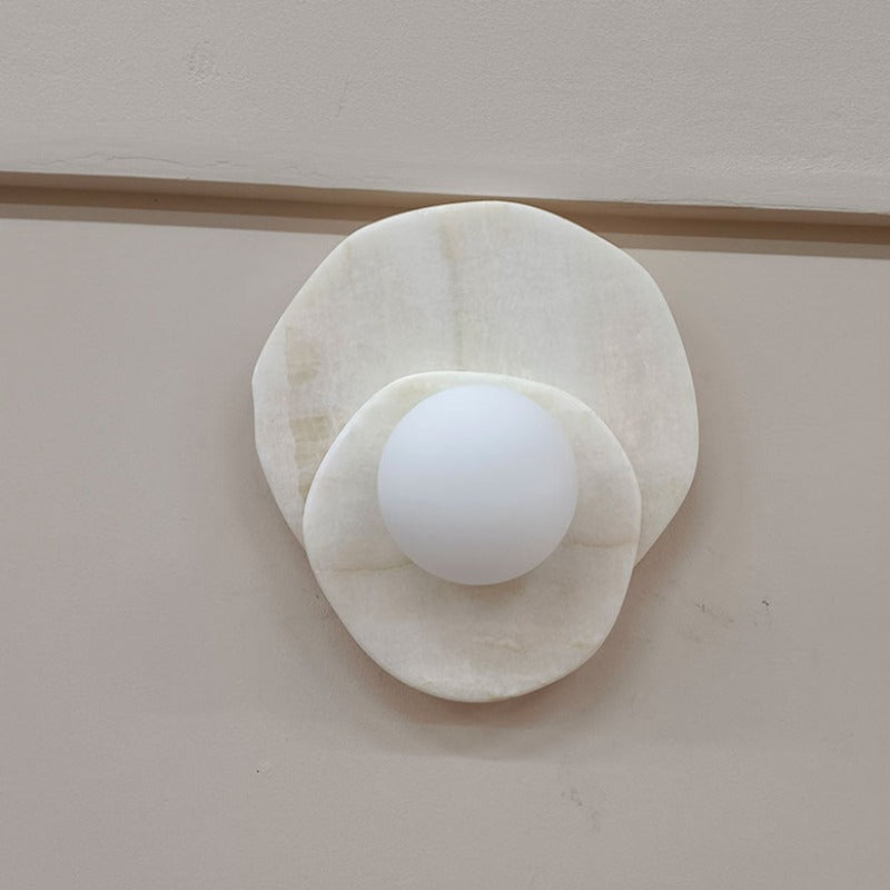 Arisha Francés LED Roca Vidrio Interior Aplique Salón