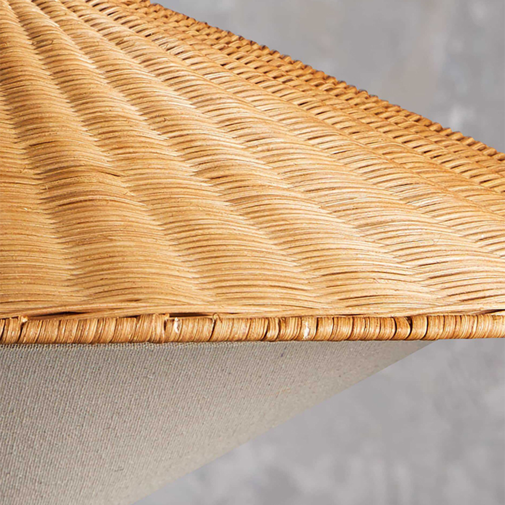 Muto Tejido a Mano Retro Lámpara Colgante Ratán Dormitorio Comedor