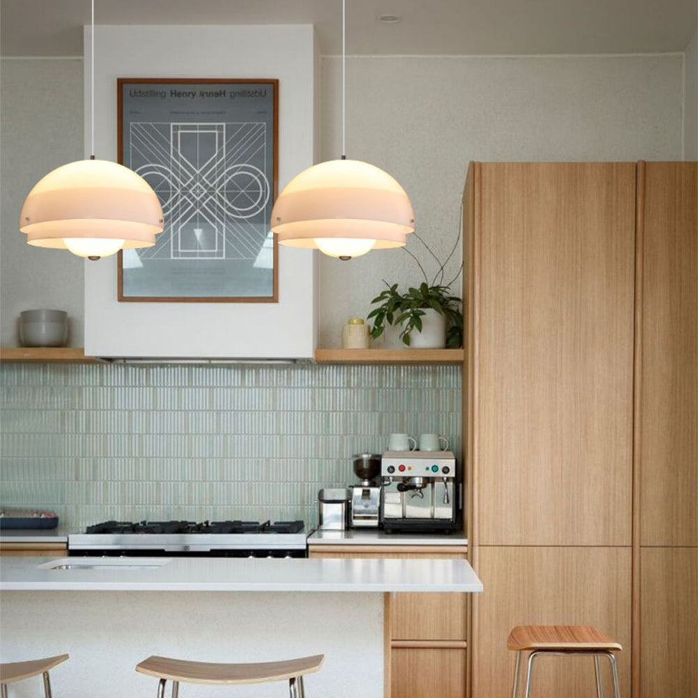 Arisha Bauhaus Nórdico Sencillo Lámpara Colgante Metal Acrílico Comedor