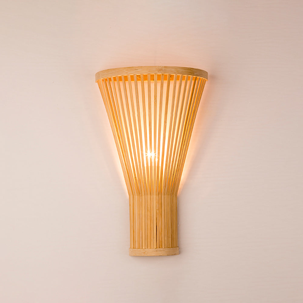 Muto Natural Muto/Acrílico LED Aplique de Pared Madera