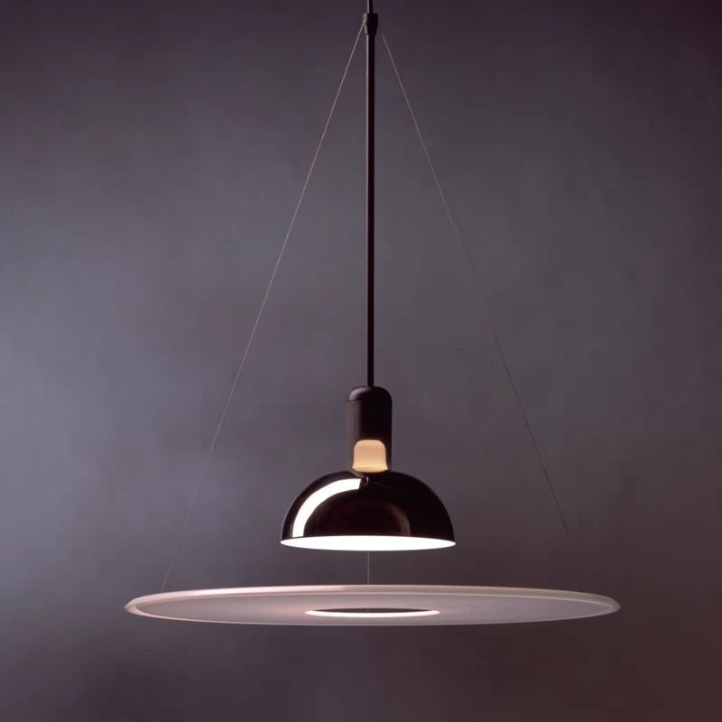 Levi Minimalista Nórdica Metal/Acrílico Lámpara Colgante Croma/Negra/Roja/Dorada