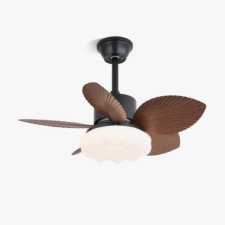Ventilador de Techo Liora de Madera Tropical con Luz, Modelo A