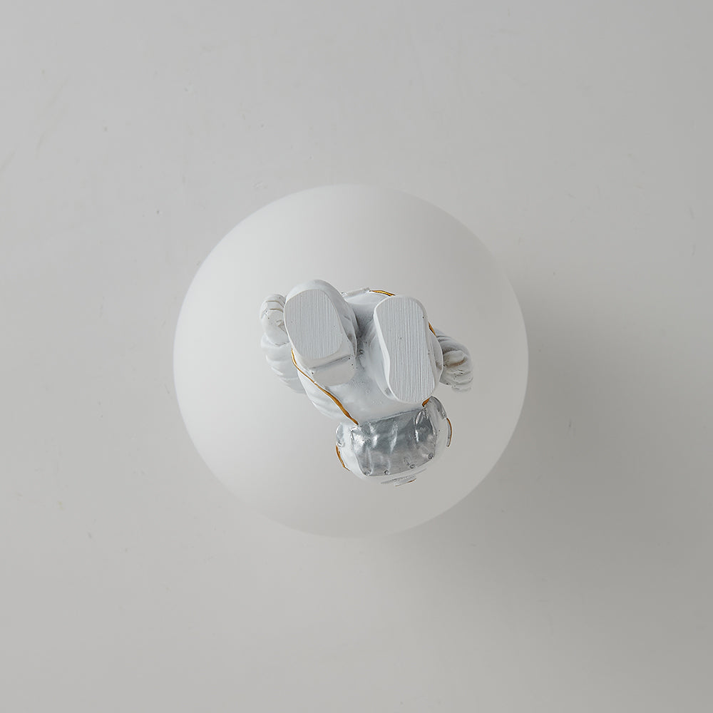 Aria Moderna Globo Acrílico LED Lámpara de Techo Blanca/Azul