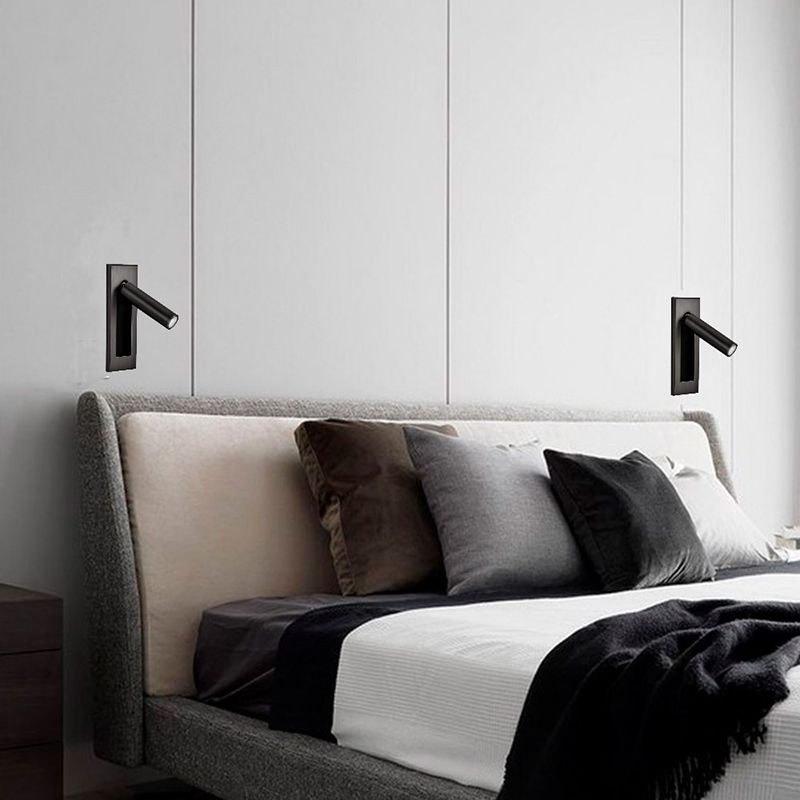 Ray Moderno LED Linterna de Pared Negro/Plata/Oro/Níquel Salón/Dormitorio Metal 15CM Largo