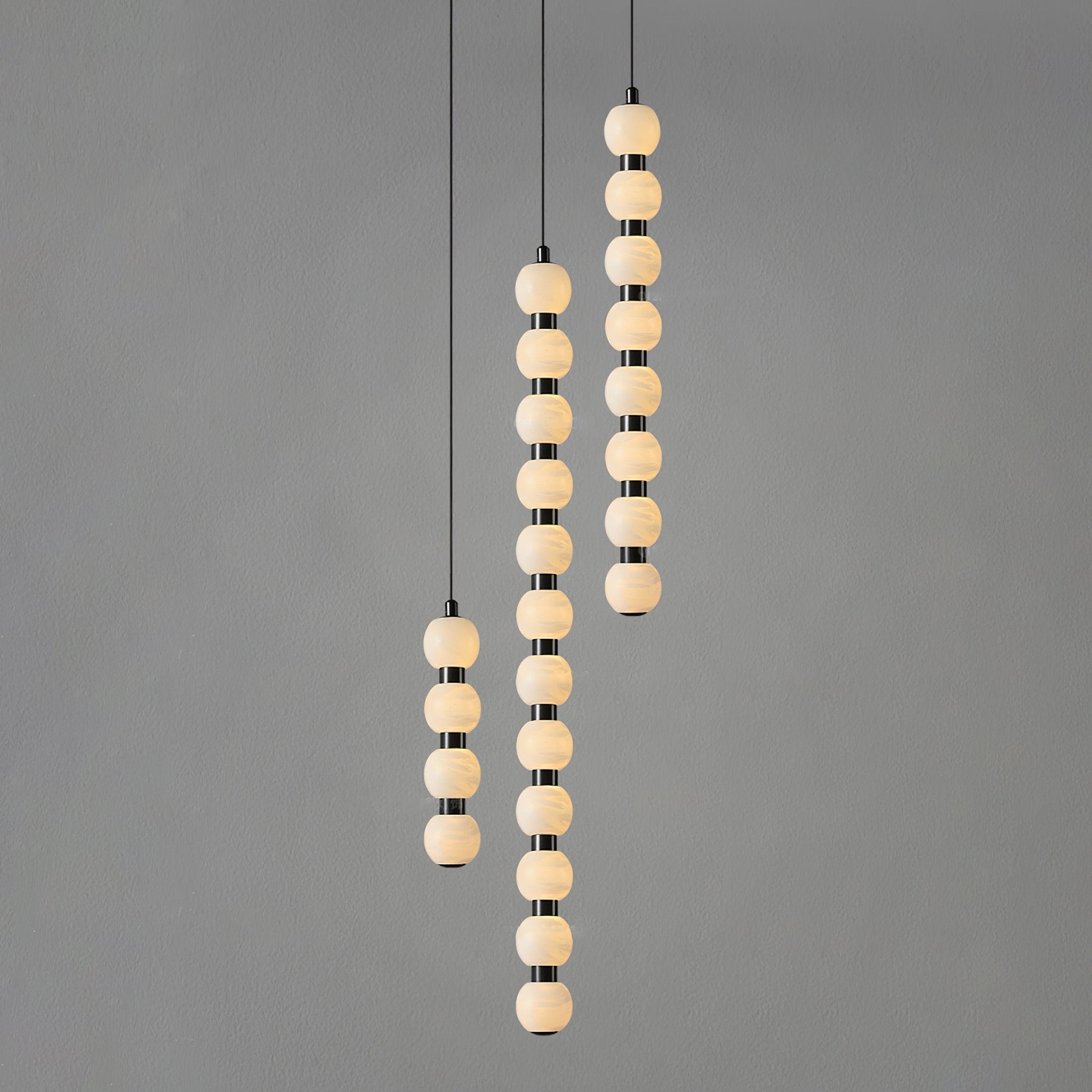 Lyra Modern Alabaster Pendant Light Staircase - Letslighting