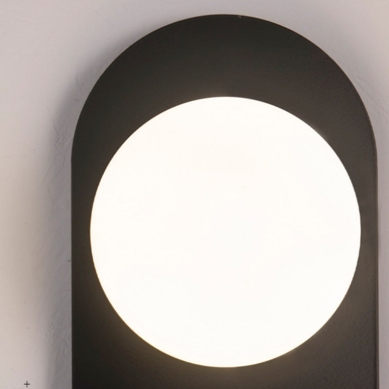 Valentina Moderno LED Apliques Negro/Oro Vidrio Dormitorio/Salón/Pasillo