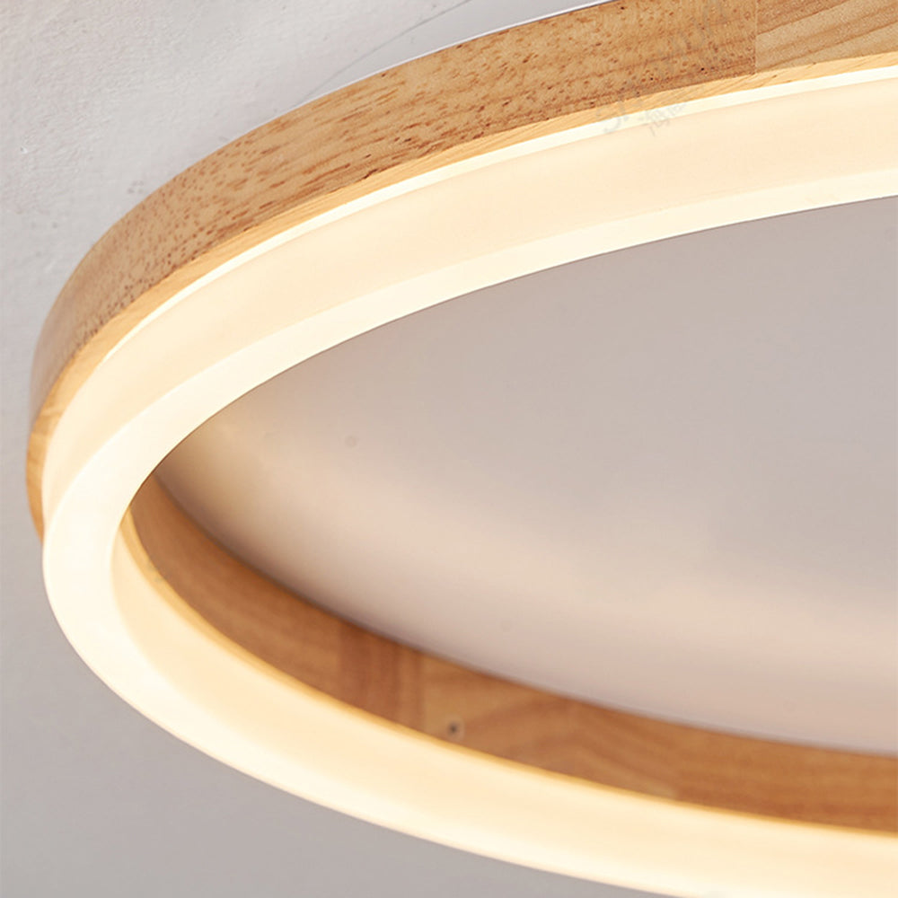 Muto Moderna Minimalista Acrílico Lámpara de Techo Madera