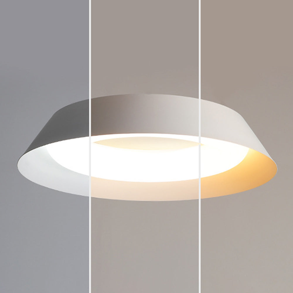 Arisha Moderna Redonda Metal LED Lámpara de Techo Blanco