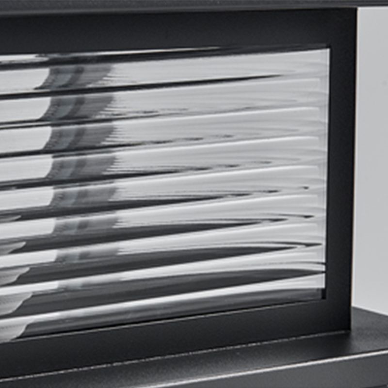 Ray Lámpara Exterior Moderno LED Cubo Metal Vidrio Patio