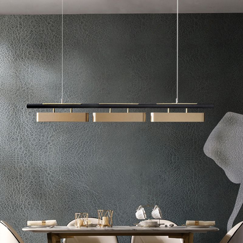Arisha Minimalista Rectangular Metal Lámpara Colgante