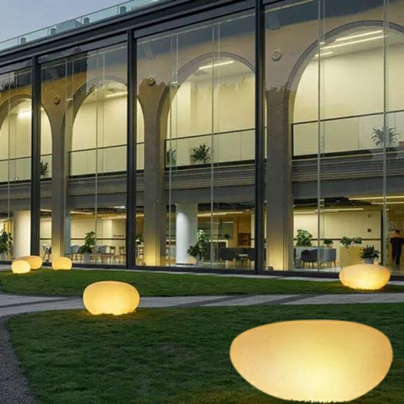 Ray Moderna Lámpara Exterior Recargable Forma de Piedra
