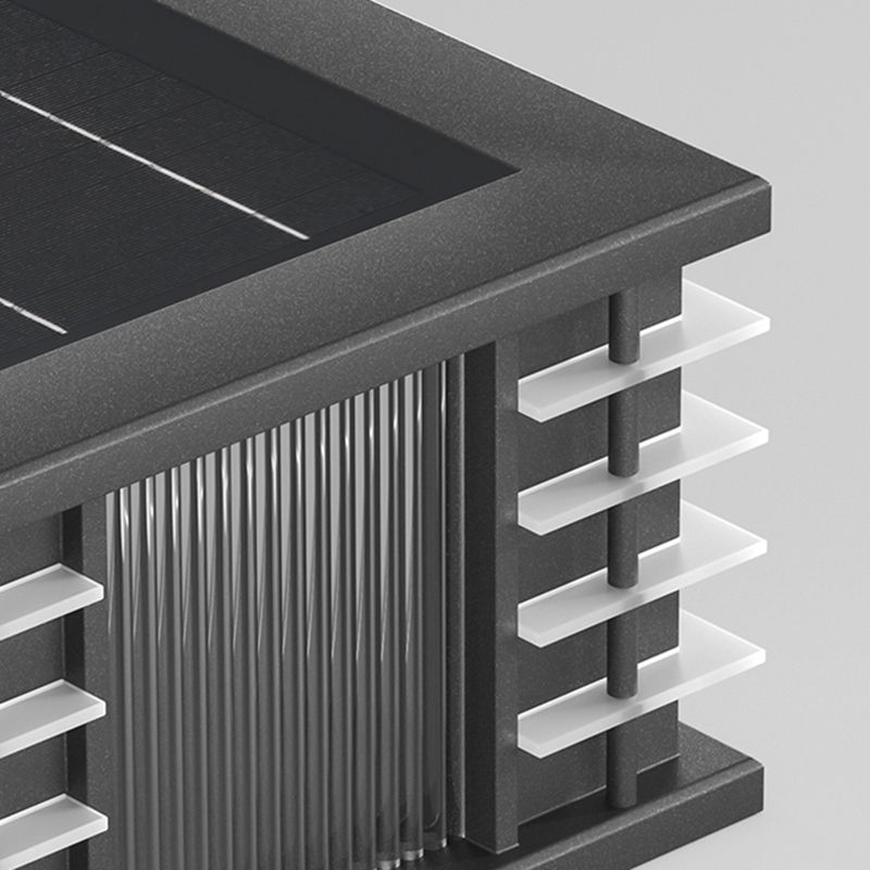 Ray Moderna Lámpara Exterior Cubo Metal Patio Jardín