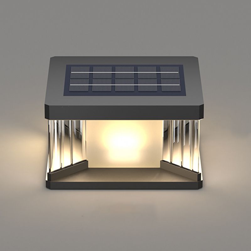Ray Moderna Lámpara Exterior LED Cubo Metal Acrílico Patio