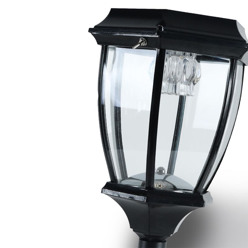 Ray Retro Lámpara de Pie Exterior Solar Metal Vidrio Patio