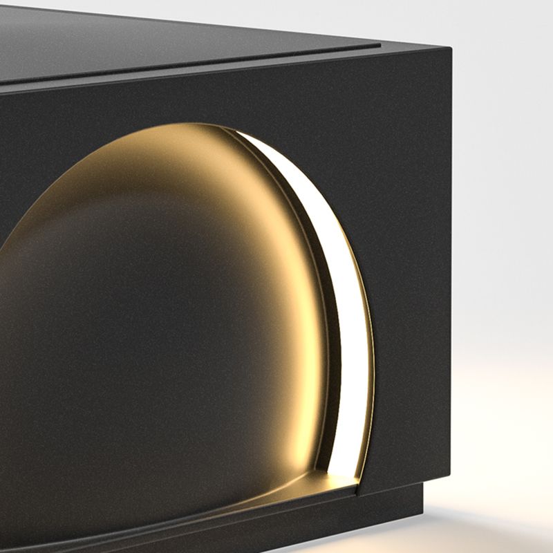 Ray Moderna Lámpara Exterior Cubo Metal Patio Jardín