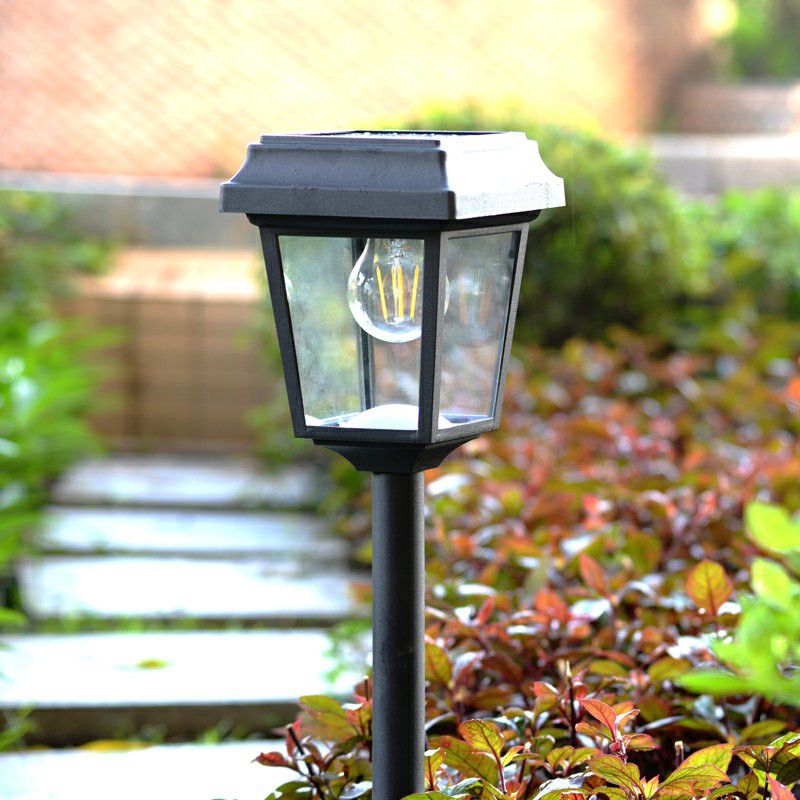 Ray Retro Lámpara de Pie Exterior Solar Metal Patio