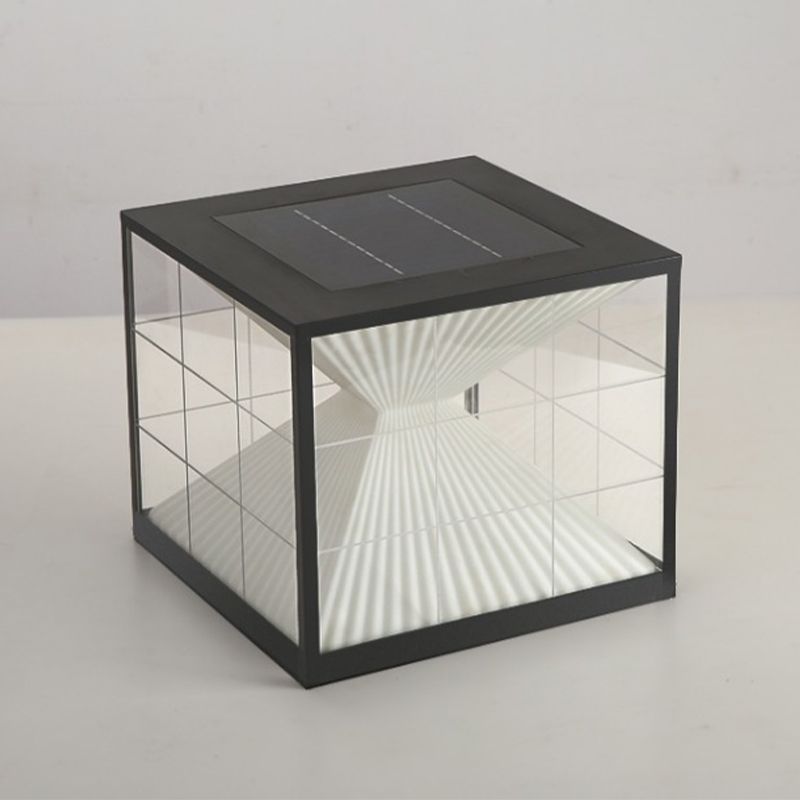 Ray Lámpara de Pie Exterior Moderno Piramidal Metal Patio