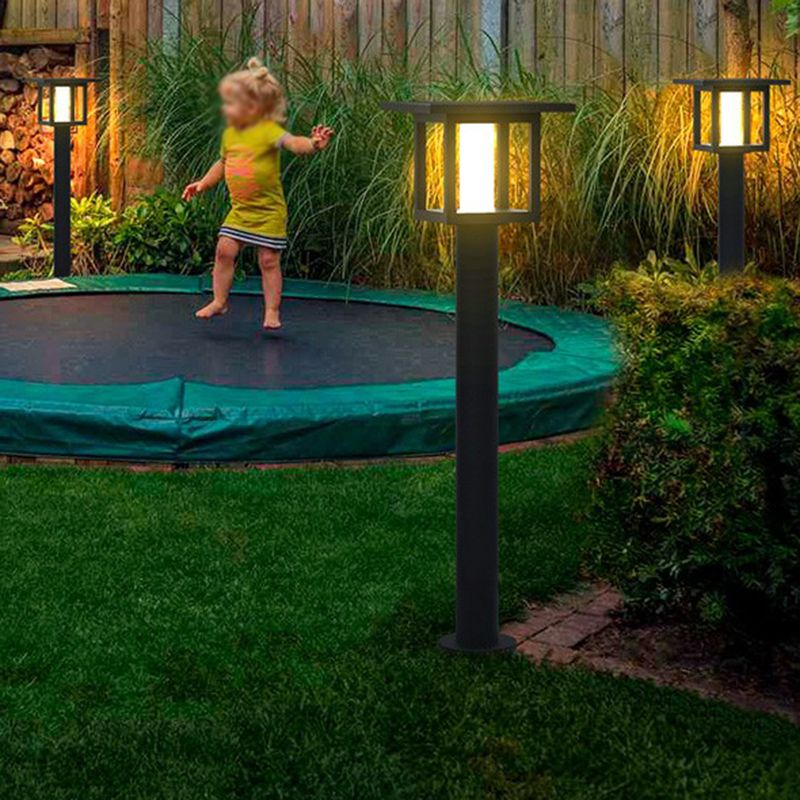 Ray Moderna Lámpara de Pie Exterior Solar Metal Patio