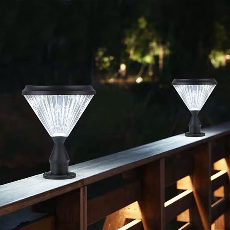 Ray Moderno Lámpara Exterior Diamante Metal Acrílico Patio