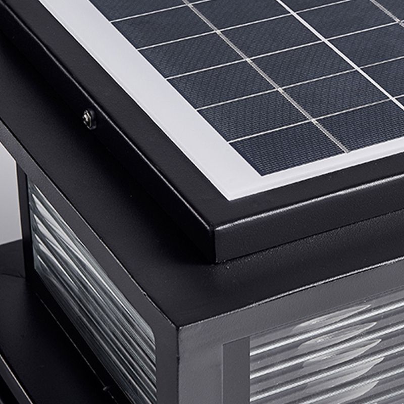 Ray Lámpara Exterior Moderno LED Cubo Metal Vidrio Patio