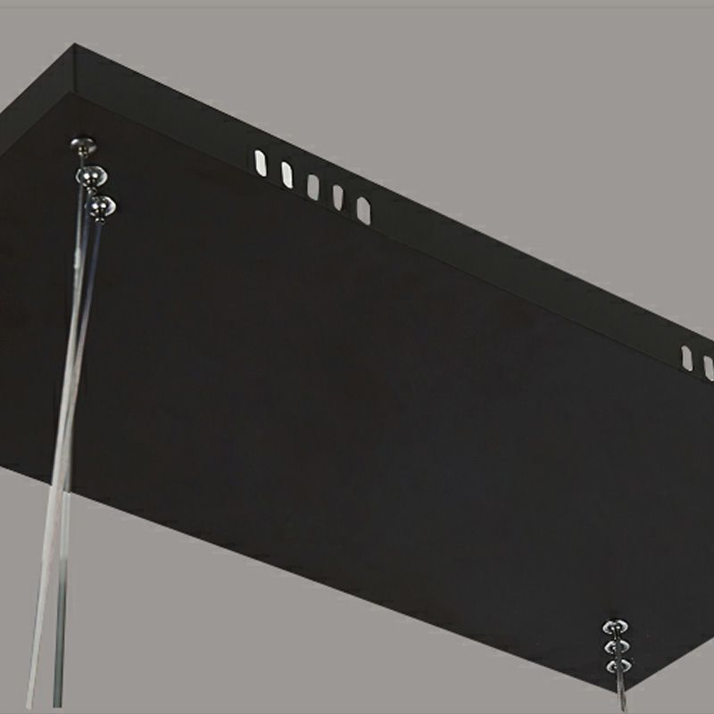 Arisha Moderna Minimalista Rectangular Lámpara Colgante Negra