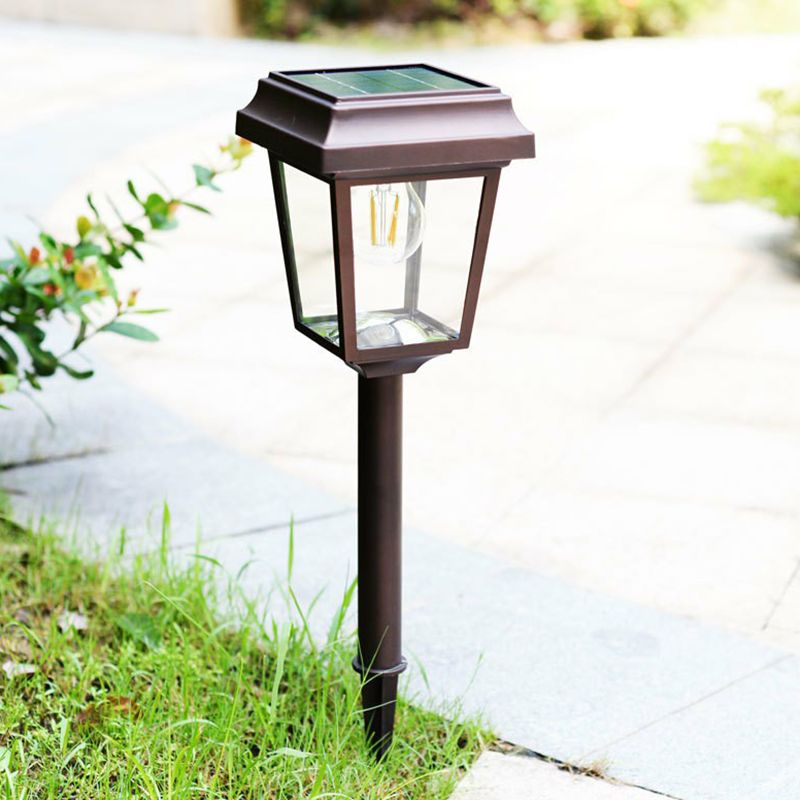 Ray Retro Lámpara de Pie Exterior Solar Metal Patio