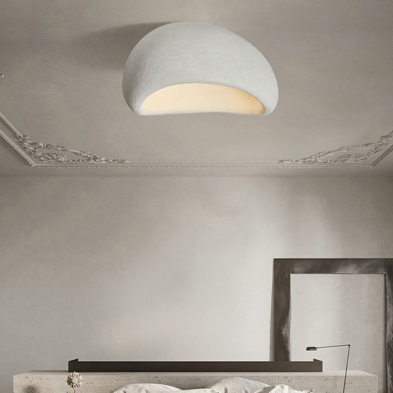 Avi Moderno LED Lámpara de Techo Blanco/Gris Dormitorio/Pasillo Resina