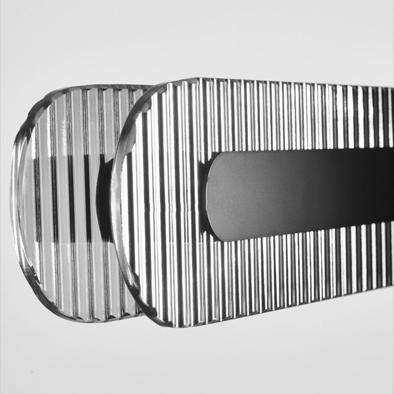 Arisha Moderna Minimalista Nórdica Lineal Metal/Acrílico Lámpara Colgante Negra